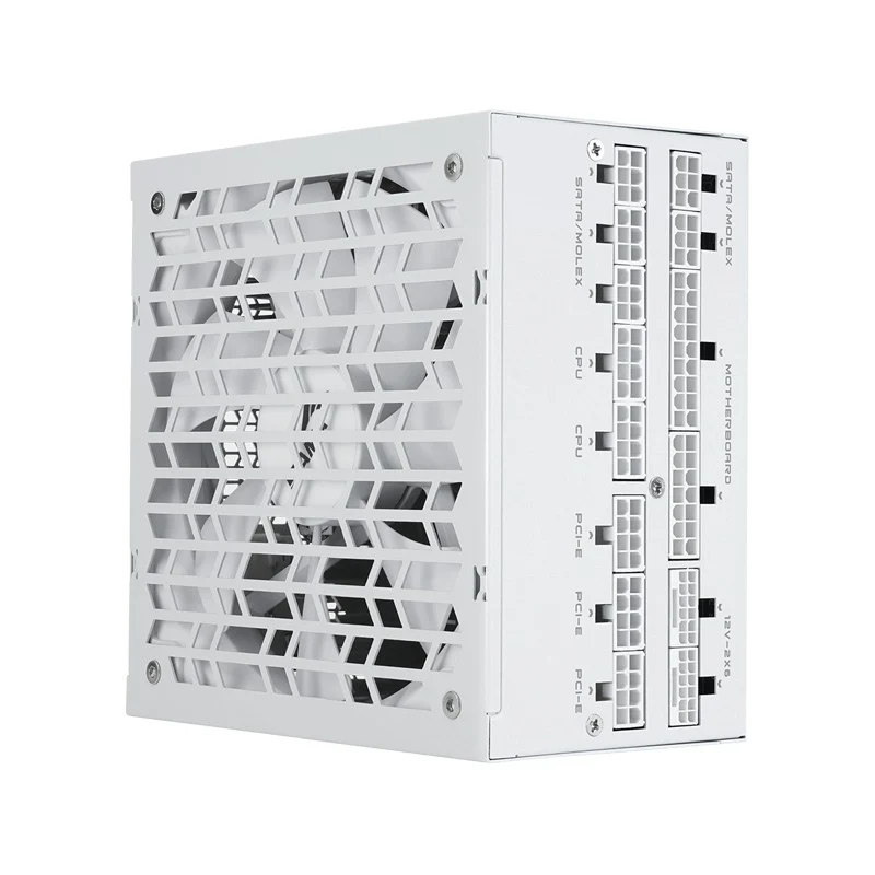Sama P1200 1200W 80+ Platinum ATX 3.1 PCIe 5.1 Ready Fully Modular Power Supply with Braided Pattern Cables (Black, White)