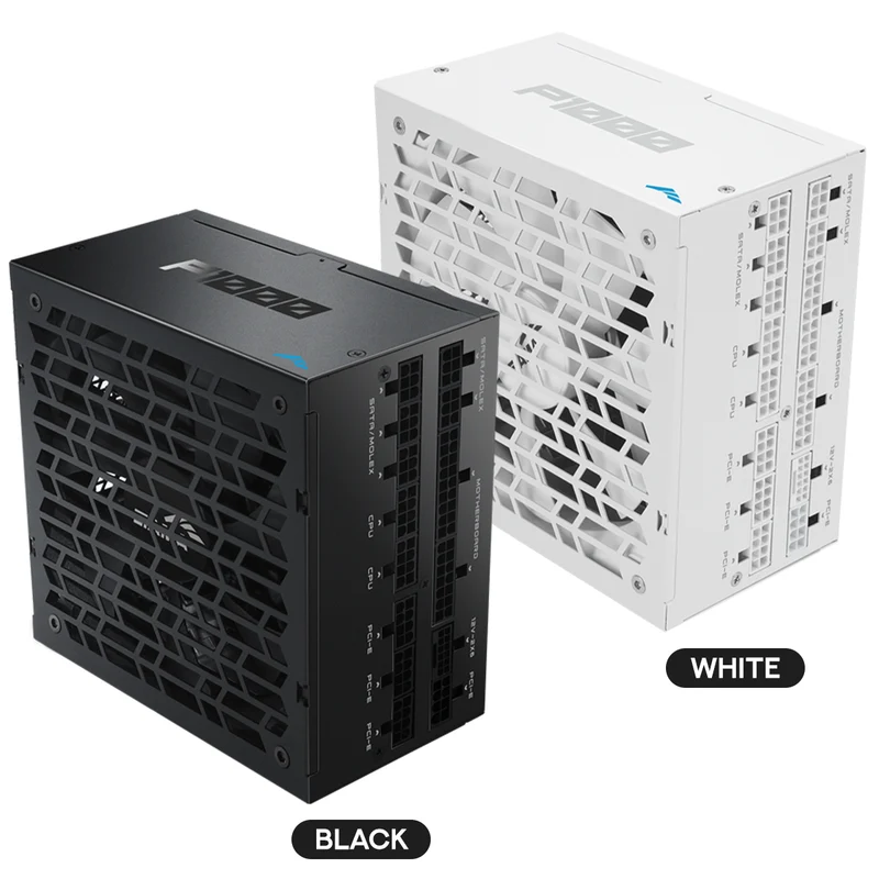 Sama P1000 1000W 80+ Platinum ATX 3.1 PCIe 5.1 Ready Fully Modular Power Supply with Braided Pattern Cables (Black, White)