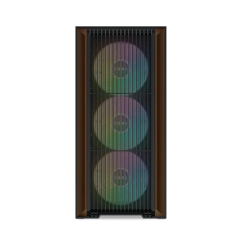 Sama Z60 Mid-Tower with Two Authentic Walnut Strips on Front Panel PC Case (Black, White)