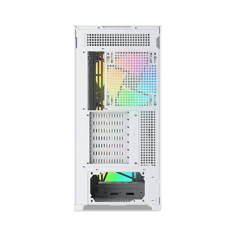 Sama Z60 Mid-Tower with Two Authentic Walnut Strips on Front Panel PC Case (Black, White)