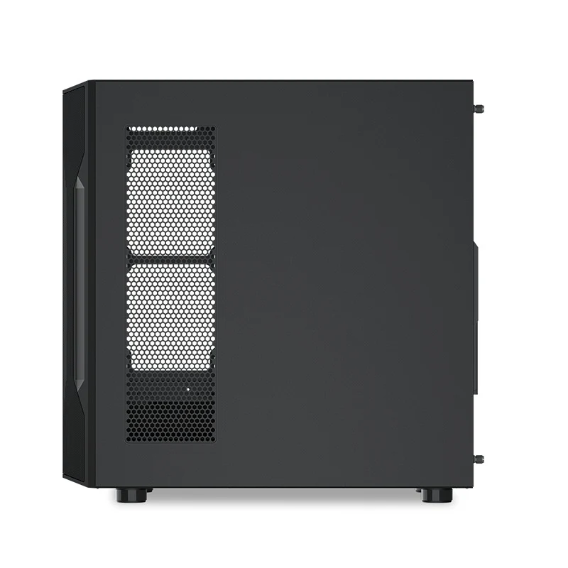 Sama S40 Mid-Tower Large Mesh Front Panel PC Case (Black, White)