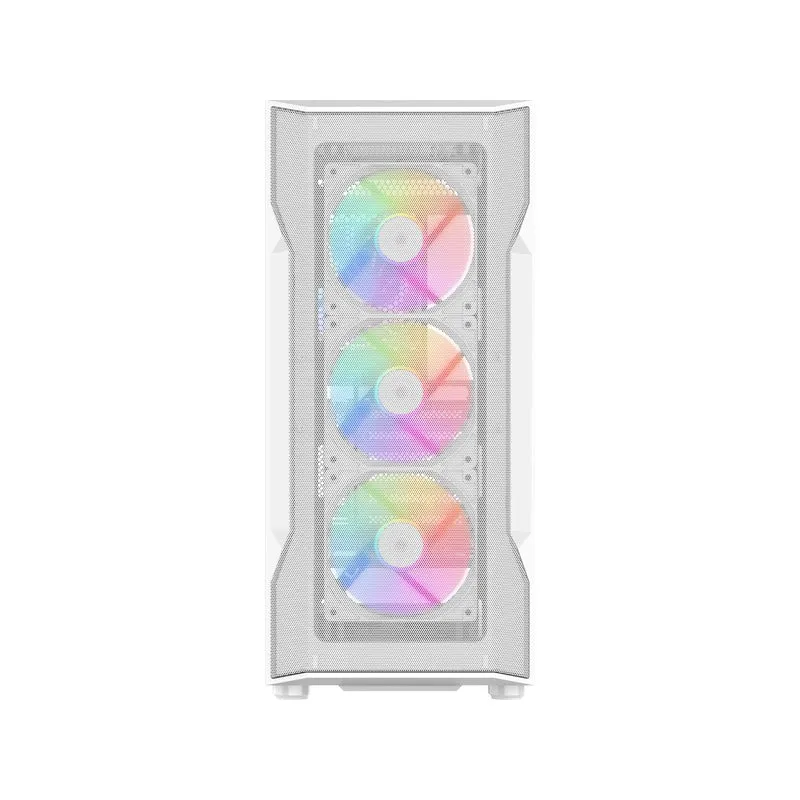 Sama S40 Mid-Tower Large Mesh Front Panel PC Case (Black, White)