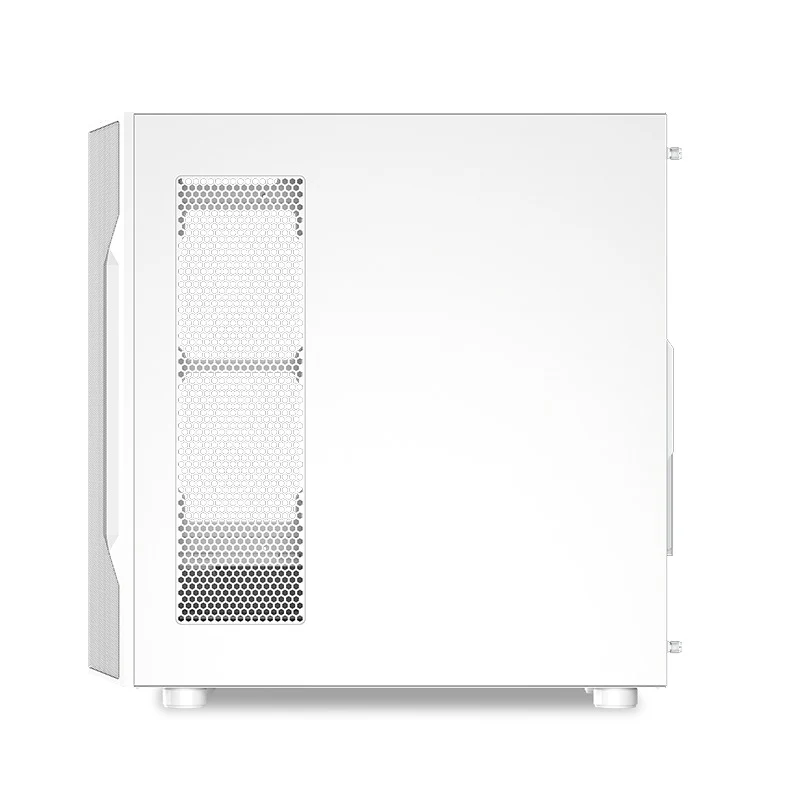 Sama S40 Mid-Tower Large Mesh Front Panel PC Case (Black, White)