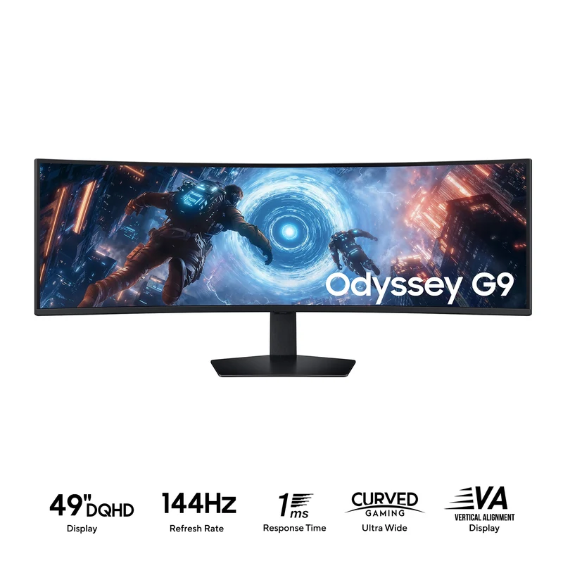 Samsung Odyssey G9 LS49FG912EEXXP 49" DQHD (5120x1440) 144Hz 1ms (GTG) VA Freesync HDR10+ Gaming Monitor