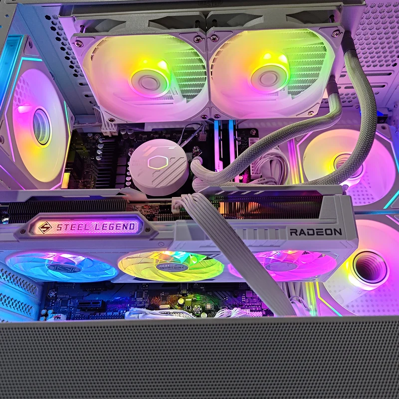 Sigma Elite 490 White Desktop Gaming PC | Intel i5 14400 | 32GB RAM | 1TB SSD | RX 9060 XT OC | Windows 11 Pro