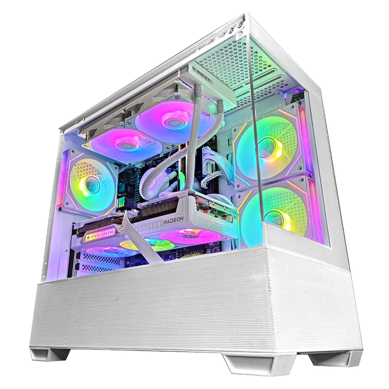 Sigma Elite 490 White Desktop Gaming PC | Intel i5 14400 | 32GB RAM | 1TB SSD | RX 9060 XT OC | Windows 11 Pro