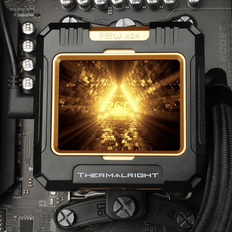 Thermalright Frozen Warframe 360 ARGB AIO CPU Liquid Cooler (Black, White)