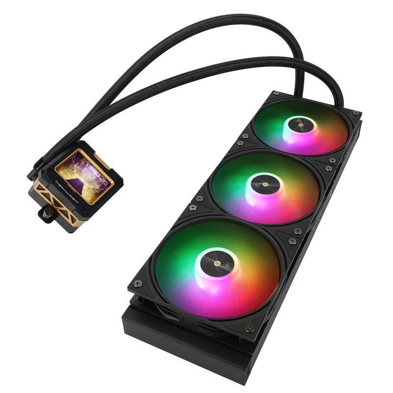 Thermalright Frozen Warframe 360 ARGB AIO CPU Liquid Cooler (Black, White)
