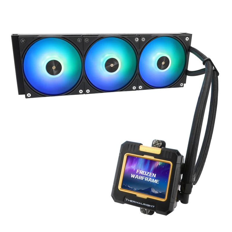 Thermalright Frozen Warframe 360 ARGB AIO CPU Liquid Cooler (Black, White)