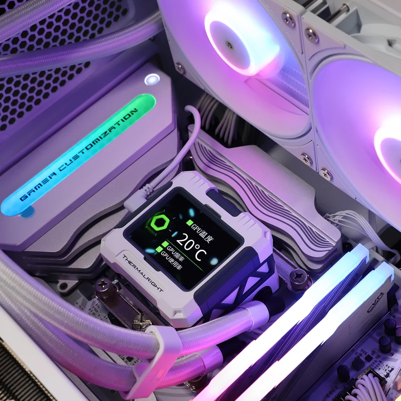 Thermalright Frozen Warframe 360 ARGB AIO CPU Liquid Cooler (Black, White)