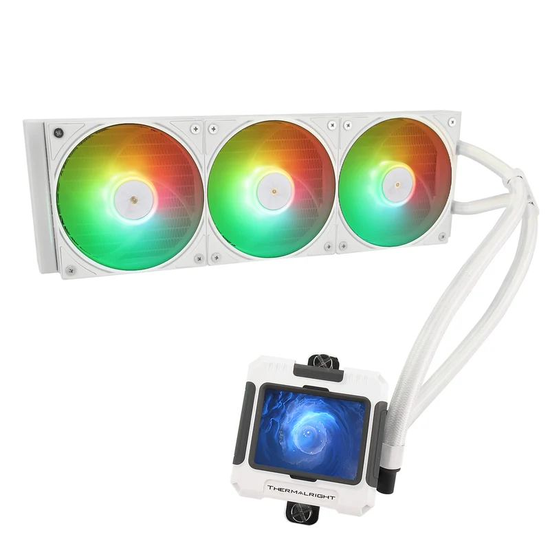 Thermalright Frozen Warframe 360 ARGB AIO CPU Liquid Cooler (Black, White)