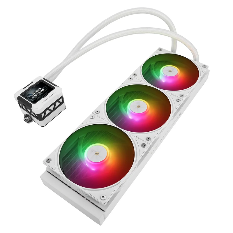 Thermalright Frozen Warframe 360 ARGB AIO CPU Liquid Cooler (Black, White)
