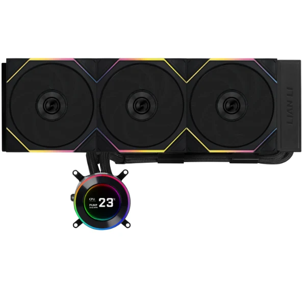 Lian Li HydroShift II LCD-C 360TL AIO Liquid Cooler (Black, White)
