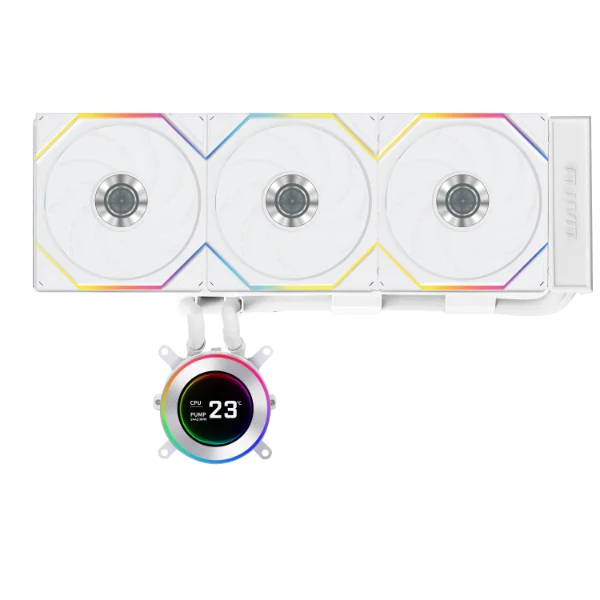 Lian Li HydroShift II LCD-C 360TL AIO Liquid Cooler (Black, White)