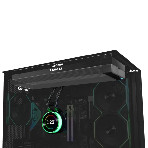 Lian Li HydroShift II LCD-C 360TL AIO Liquid Cooler (Black, White)