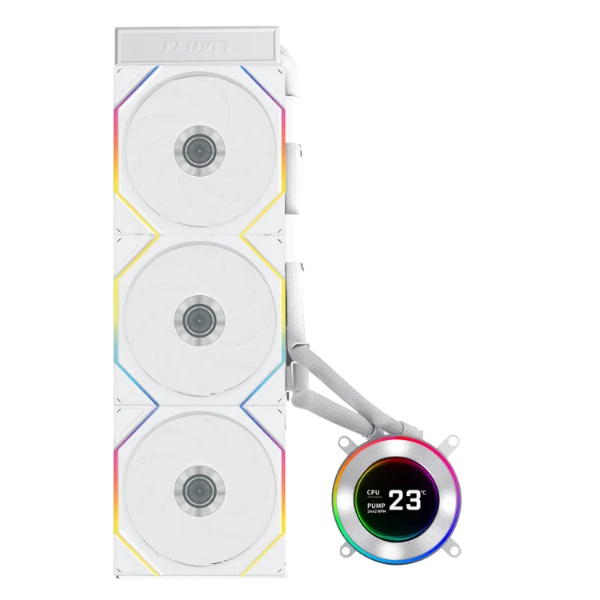 Lian Li HydroShift II LCD-C 360TL AIO Liquid Cooler (Black, White)