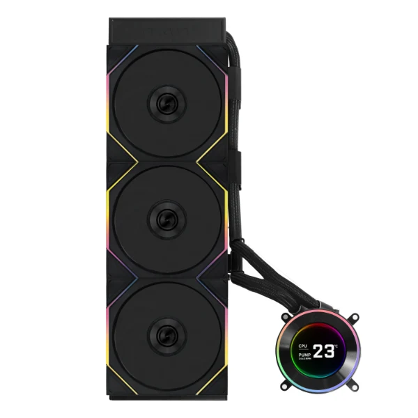 Lian Li HydroShift II LCD-C 360TL AIO Liquid Cooler (Black, White)