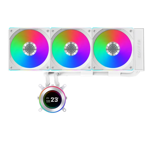 Lian Li HydroShift II LCD-C 360TL AIO Liquid Cooler (Black, White)