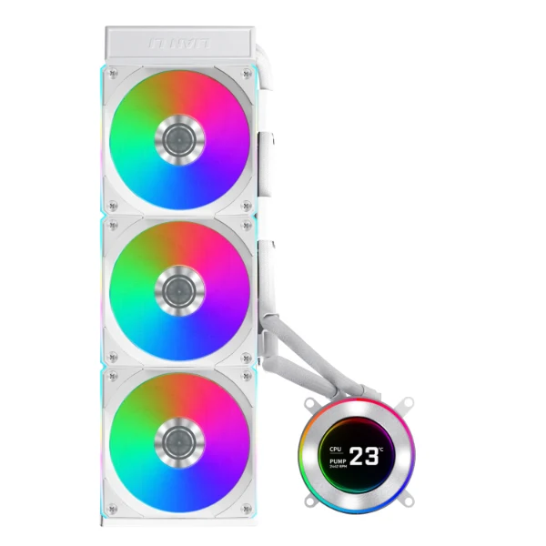 Lian Li HydroShift II LCD-C 360TL AIO Liquid Cooler (Black, White)