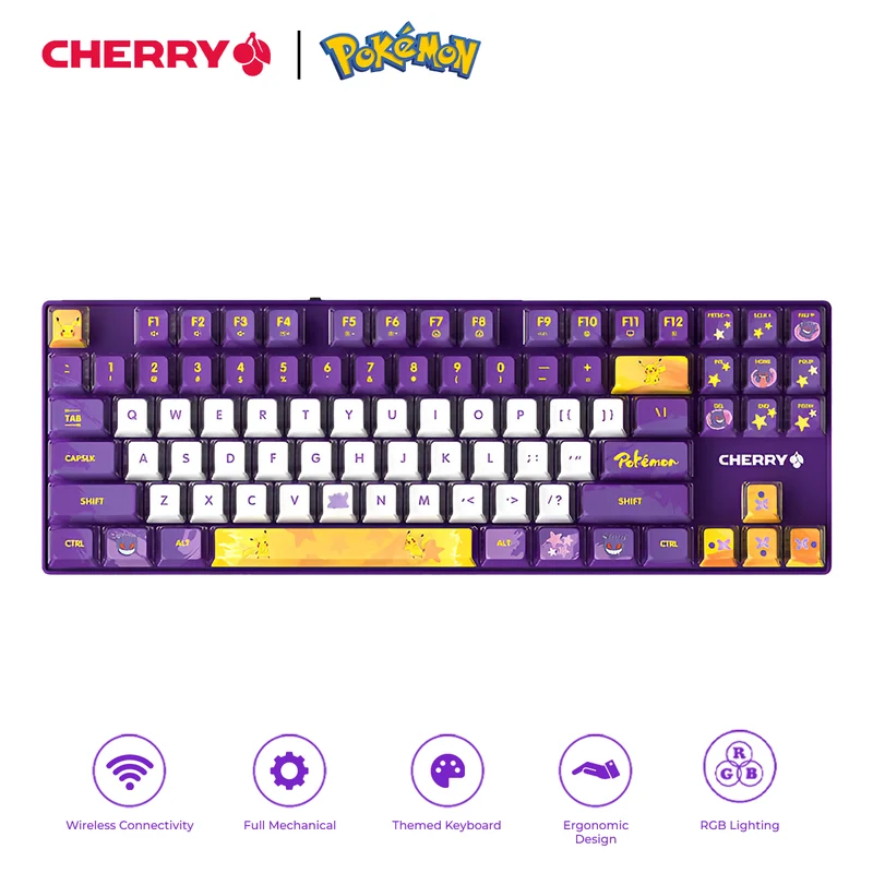 Cherry x Pokemon Gengar MX8.2 XAGA Wireless Mechanical Keyboard