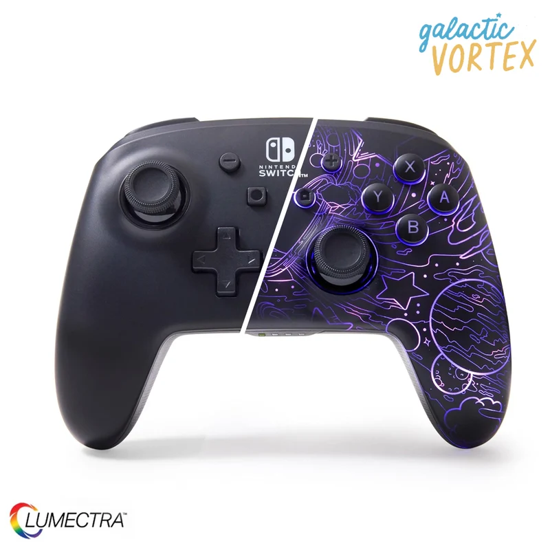 PowerA Lumectra Enhanced Wireless Controller For Nintendo Switch (Galactic Vortex)