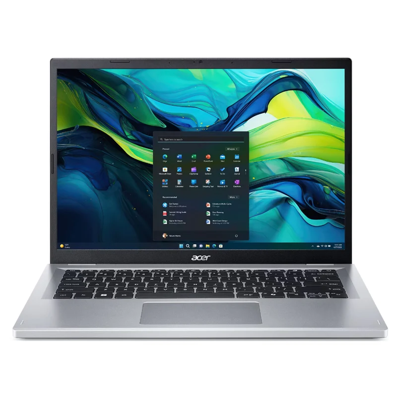 Acer Aspire Go AI AG14-71M-55Q4 Laptop (Steel Gray) | 14" WUXGA (1920x1200) IPS | Core Ultra 5 115U | 16GB RAM | 512GB SSD | Intel Graphics | Windows 11 Home | MS Office Home 2024 w/ O365 + Acer E-1620-P Backpack