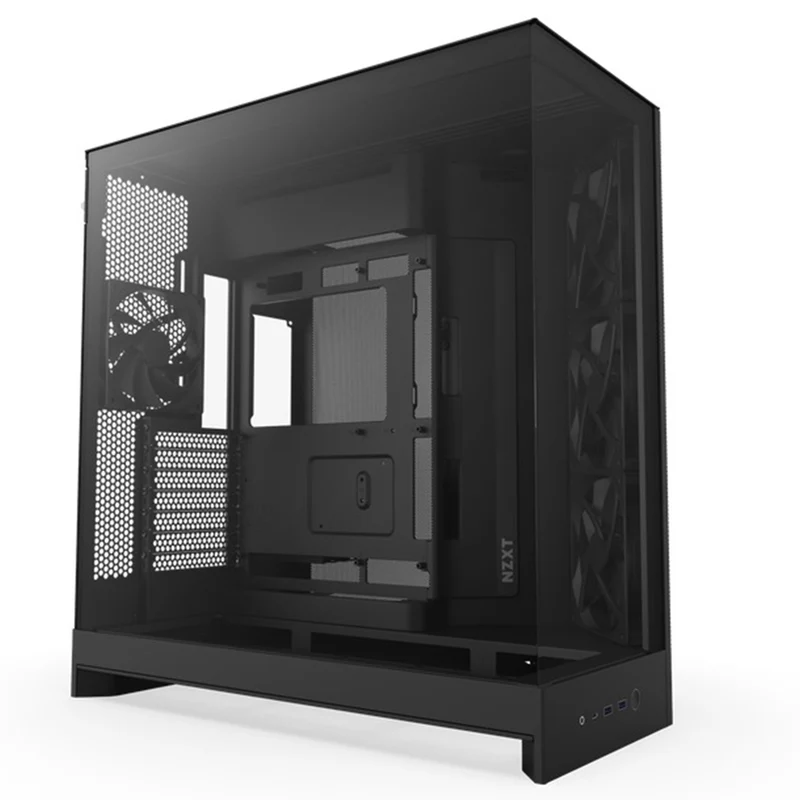 NZXT H9 Flow Large Dual-Chamber Mid-Tower ATX Airflow Case (Black, White)