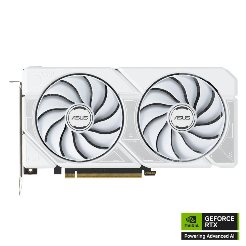 ASUS Dual GeForce RTX 5060 TI 16GB GDDR7 OC Edition Graphics Card (White)