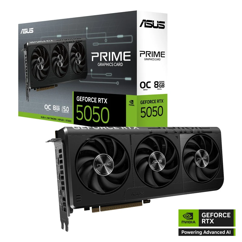 Asus Prime GeForce RTX 5050 8GB GDDR6 OC Edition Graphics Card