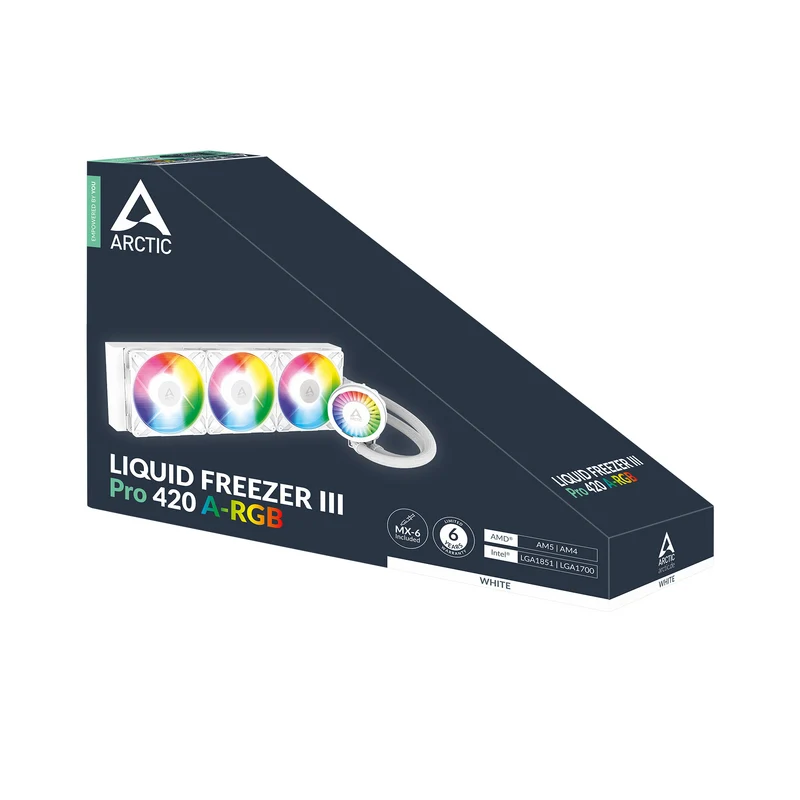 Arctic Liquid Freezer III Pro 420 A-RGB Multi Compatible AIO CPU Water Cooler (White) (ACFRE00189A)