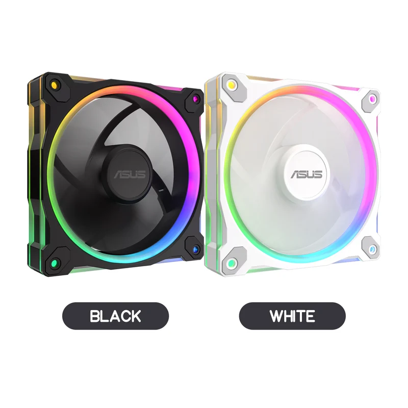 Asus Prime MR120 ARGB Reverse Fan (Single Pack) (Black, White)