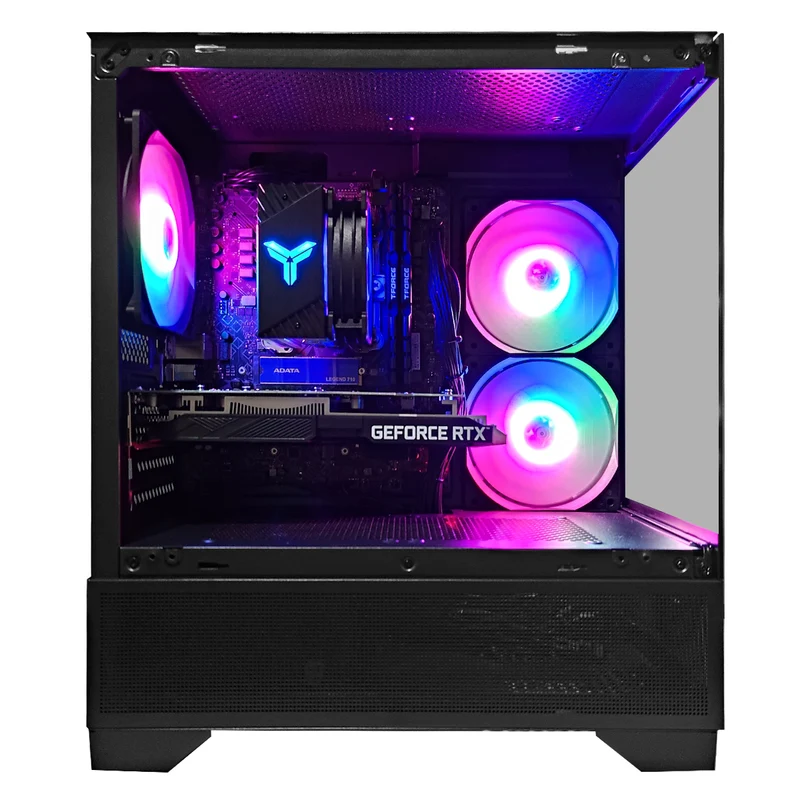 Alpha Eris Black Desktop Gaming PC | Intel i5 12400F | 16GB RAM | 512GB SSD | RTX 3050 | Windows 11 Pro