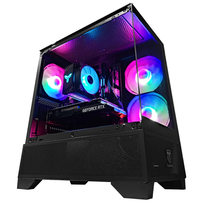 Alpha Eris Black Desktop Gaming PC | Intel i5 12400F | 16GB RAM | 512GB SSD | RTX 3050 | Windows 11 Pro