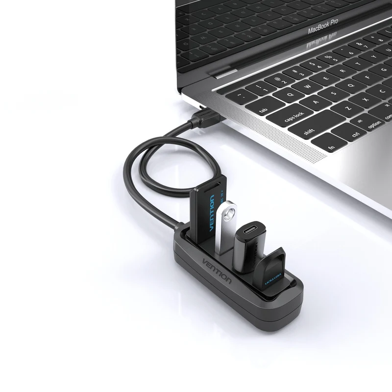 Vention 4-in-1 USB 2.0 Hub - 1M (VAS-J43-B100)