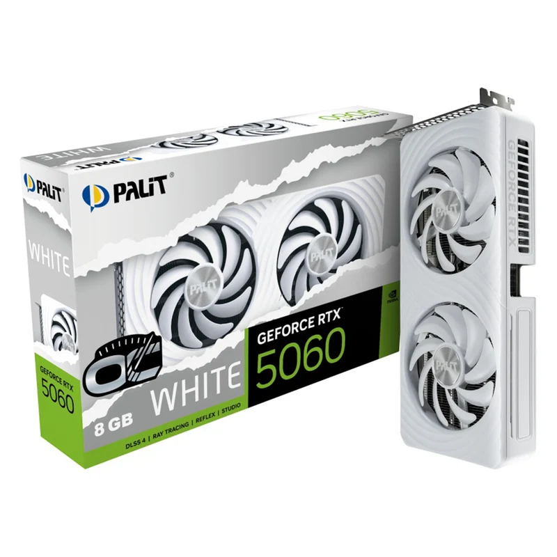 Palit GeForce RTX 5060 8GB White OC Graphics Card