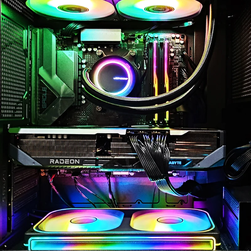 Sophos D41 Black Dsktop Gaming PC | AMD Ryzen 7 7700 | 32GB RAM | 1TB SSD | with WiFi + Bluetooth | RX 9070 XT OC | Windows 11 Pro