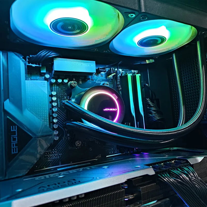 Sophos D41 Black Dsktop Gaming PC | AMD Ryzen 7 7700 | 32GB RAM | 1TB SSD | with WiFi + Bluetooth | RX 9070 XT OC | Windows 11 Pro