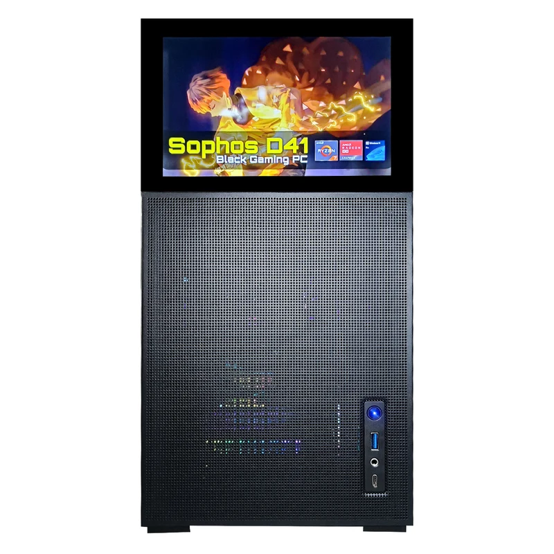 Sophos D41 Black Dsktop Gaming PC | AMD Ryzen 7 7700 | 32GB RAM | 1TB SSD | with WiFi + Bluetooth | RX 9070 XT OC | Windows 11 Pro