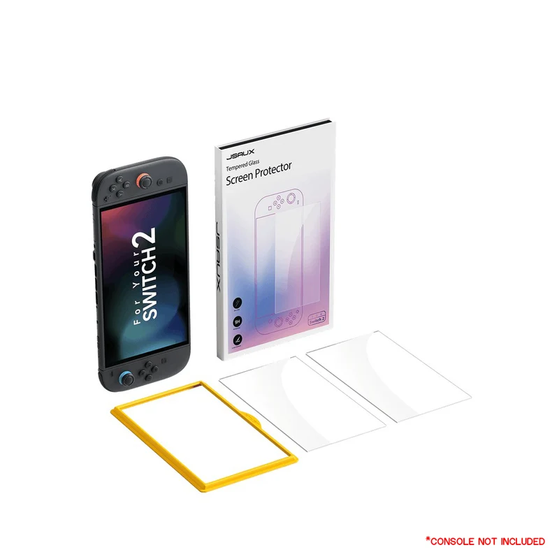 JSAUX Ultra Clear HD Tempered Glass Screen Protector 2-Pack for Nintendo Switch 2 (GP0123A)