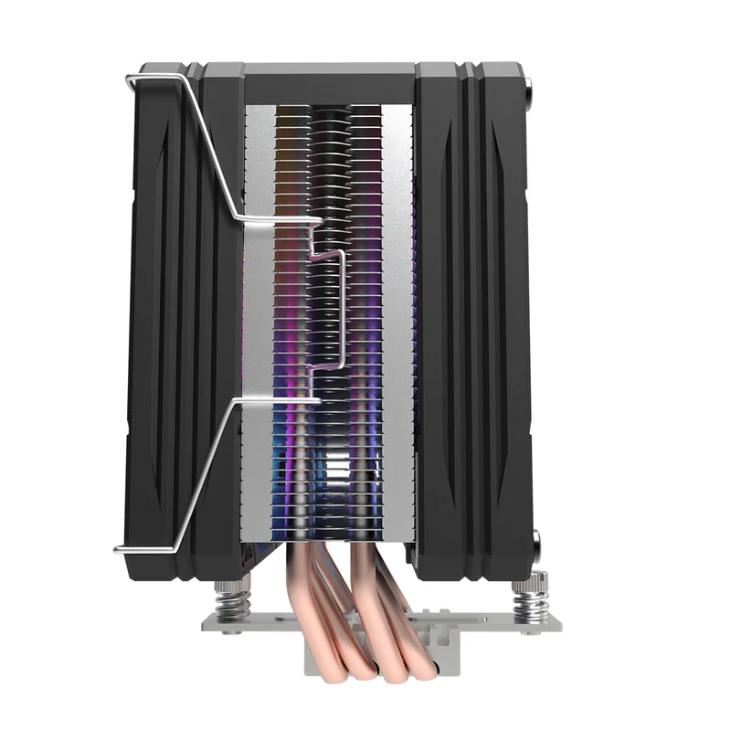 DarkFlash M400 Plus Dual Fan CPU Air Cooler with Digital Display (Black)