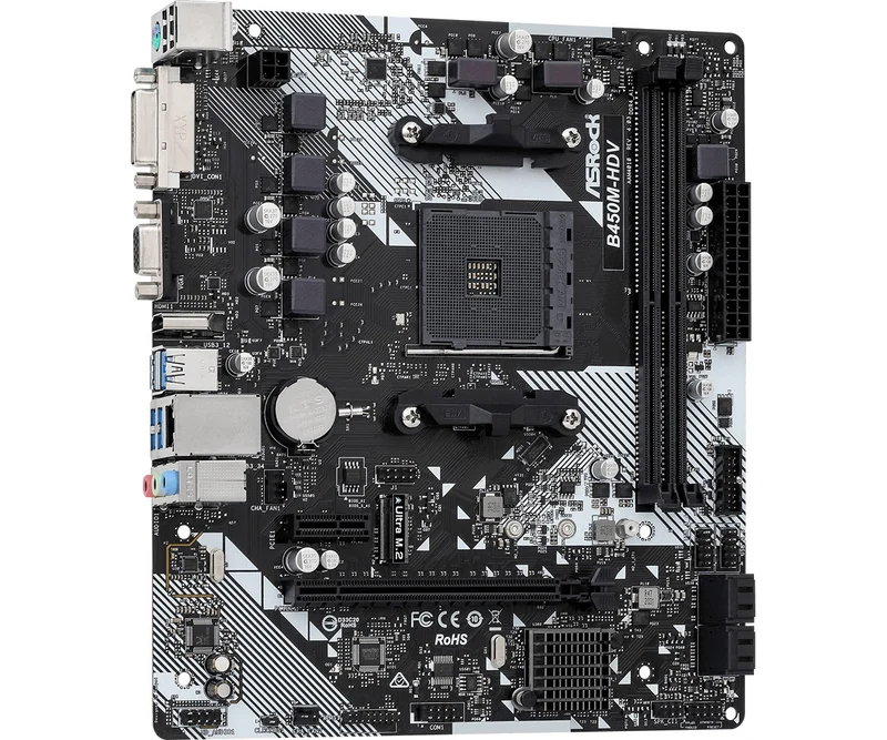 ASRock B450M-HDV R4.0 DDR4 Motherboard
