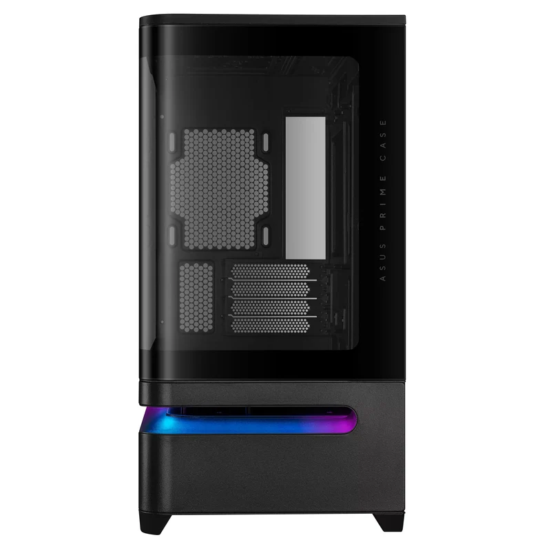 Asus Prime AP202 Air Floating mATX Curved Glass Panel Panoramic PC Case (Black, White)