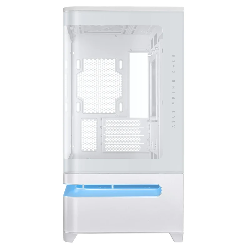 Asus Prime AP202 Air Floating mATX Curved Glass Panel Panoramic PC Case (Black, White)