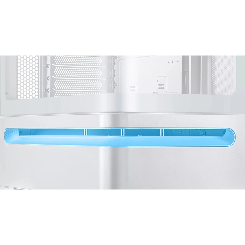 Asus Prime AP202 Air Floating mATX Curved Glass Panel Panoramic PC Case (Black, White)