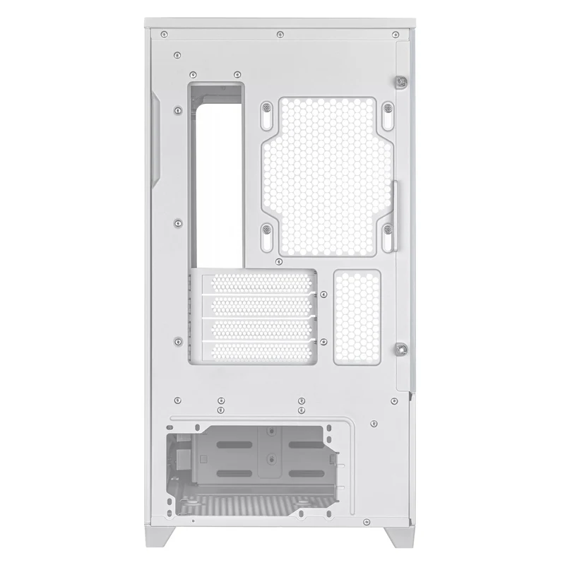 Asus Prime AP202 Air Floating mATX Curved Glass Panel Panoramic PC Case (Black, White)