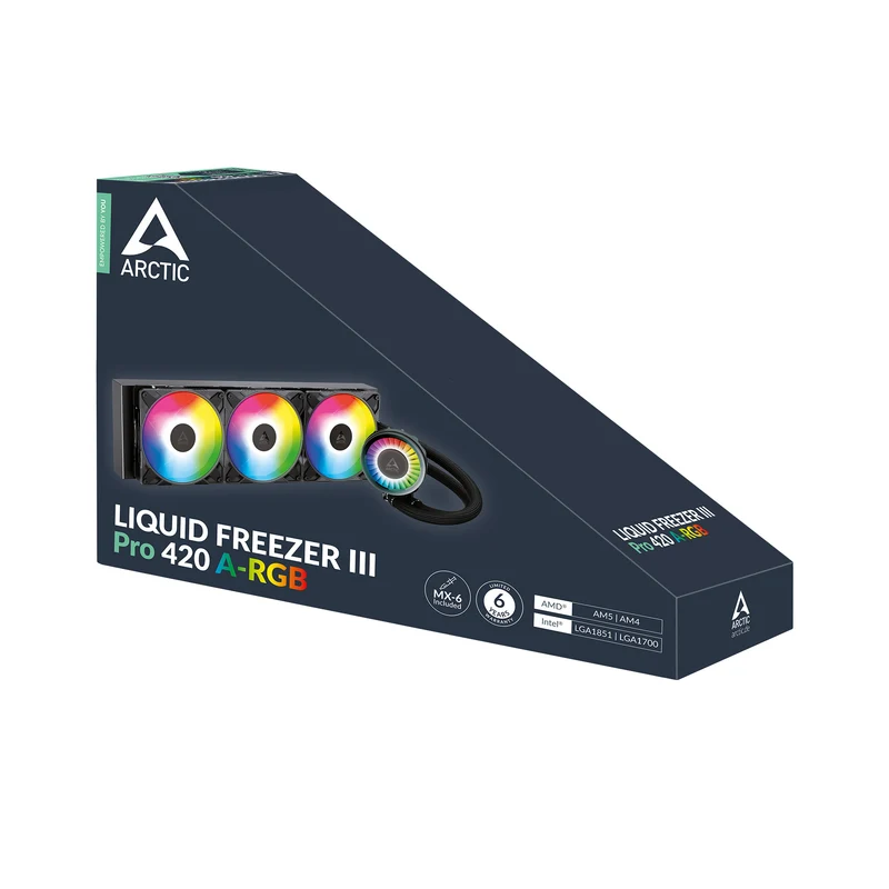 Arctic Liquid Freezer III Pro 420 A-RGB Multi Compatible AIO CPU Water Cooler (Black) (ACFRE00185A)