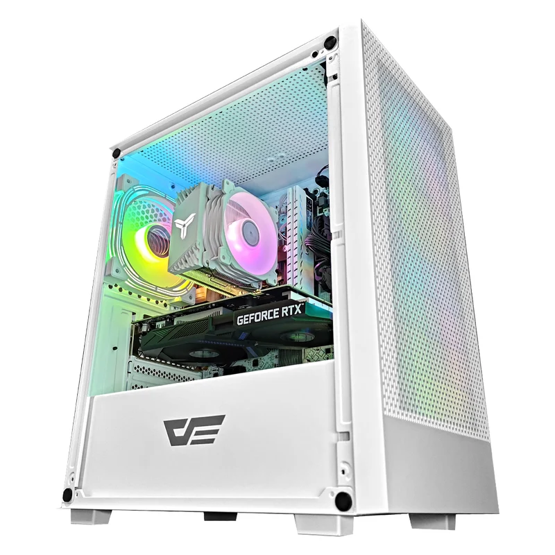 Alpha M305 White Desktop Gaming PC | Intel i5 12400F | 16GB RAM | 512GB SSD | with WiFi + Bluetooth | GeForce RTX 3050 | Windows 11 Pro