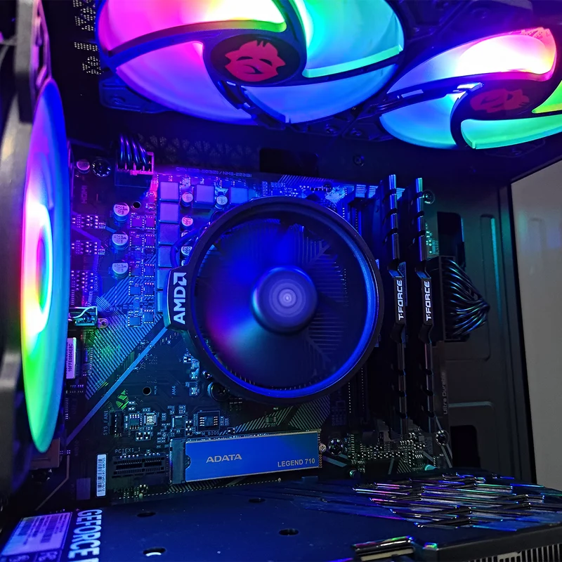 Alpha Reyna Black Desktop Gaming PC | AMD Ryzen 5 5600 | 16GB RAM | 512GB SSD with WiFi + Bluetooth | GeForce RTX 4060 | Windows 11