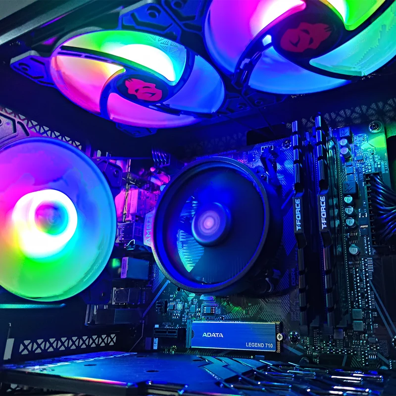 Alpha Reyna Black Desktop Gaming PC | AMD Ryzen 5 5600 | 16GB RAM | 512GB SSD with WiFi + Bluetooth | GeForce RTX 4060 | Windows 11