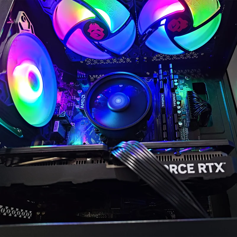Alpha Reyna Black Desktop Gaming PC | AMD Ryzen 5 5600 | 16GB RAM | 512GB SSD with WiFi + Bluetooth | GeForce RTX 4060 | Windows 11